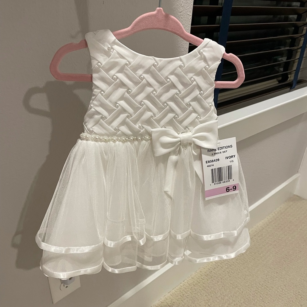 White pearl dress